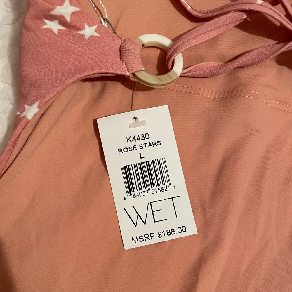 WET Swimwear | Aria One Piece Swimsuit in Rose Stars | Women’s Swimsuit | NWT - Picture 12 of 16